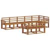 vidaXL Buiten bankenset 8 pcs Naturel Massief Acaciahout