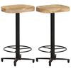 vidaXL Barkrukken 2 st 66 cm massief mangohout