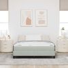 vidaXL Boxspringbed met matras Lichtgrijs 160 x 210 cm Stof