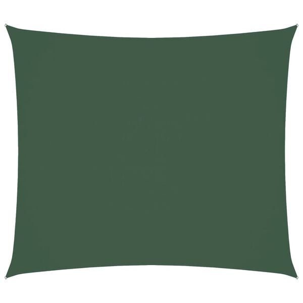 vidaXL Zonnescherm rechthoekig 2,5x3 m oxford stof donkergroen
