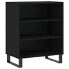 vidaXL Dressoir 57x35x70 cm bewerkt hout zwart