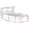 vidaXL Bedframe zonder matras massief grenenhout wit 120x200 cm