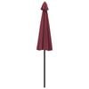 vidaXL Parasol met aluminium paal 270 cm bordeauxrood