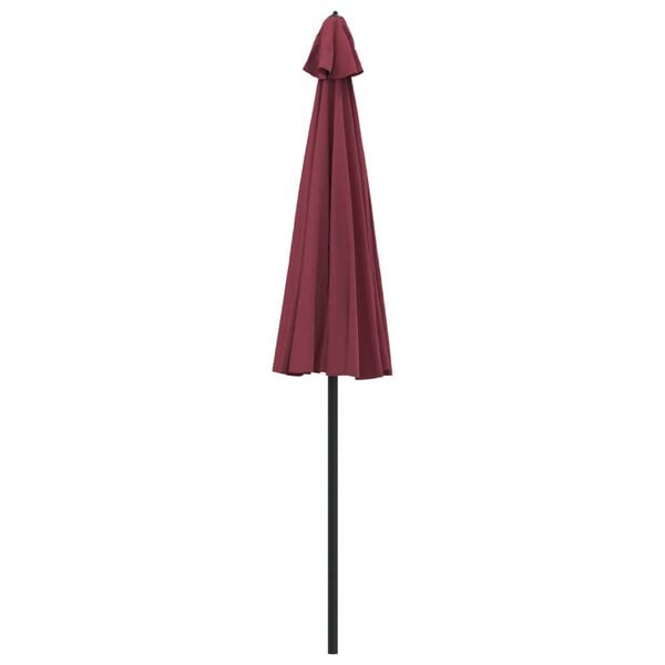 vidaXL Parasol met aluminium paal 270 cm bordeauxrood