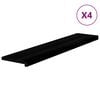 vidaXL Traptreden 4 st 120x25x2 cm massief eikenhout bruin-zwart