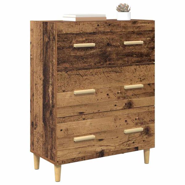 vidaXL Dressoir Oudhout 69,5 x 34 x 90 cm Bewerkt hout