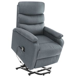 vidaXL Sta-op-massagestoel stof lichtgrijs