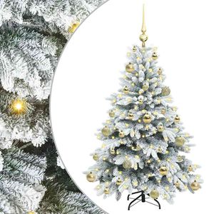 vidaXL Kunstkerstboom met 150 LED met standaard Wit 120 cm PE en PVC
