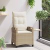 vidaXL Recliner Tuinstoelen 56 x 60 x 112 cm staal