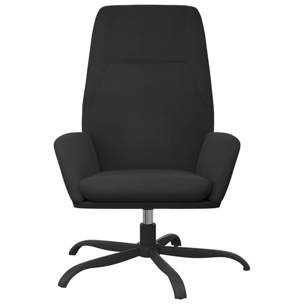 vidaXL Relaxstoel kunstsu&egrave;de zwart