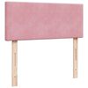 vidaXL Boxspring met matras fluweel roze 120x190 cm