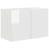 vidaXL TV-wandkast 59,5 x 31 x 40 cm Hoogglans wit Bewerkt hout