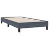 vidaXL Boxspring met matras fluweel donkergrijs 100x210 cm
