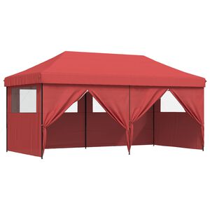 vidaXL Partytent 292 x 580 x 315 cm Bordeauxrood Oxford Stof