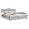 vidaXL Bedframe met lade Beton Grijs 180 x 200 cm Bewerkt hout