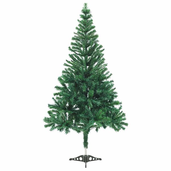 vidaXL Kunstkerstboom met verlichting en kerstballen 910 takken 210 cm