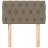 vidaXL Hoofdbord 80x7x78/88 cm stof taupe