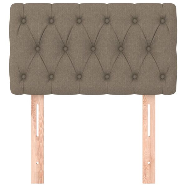 vidaXL Hoofdbord 80x7x78/88 cm stof taupe