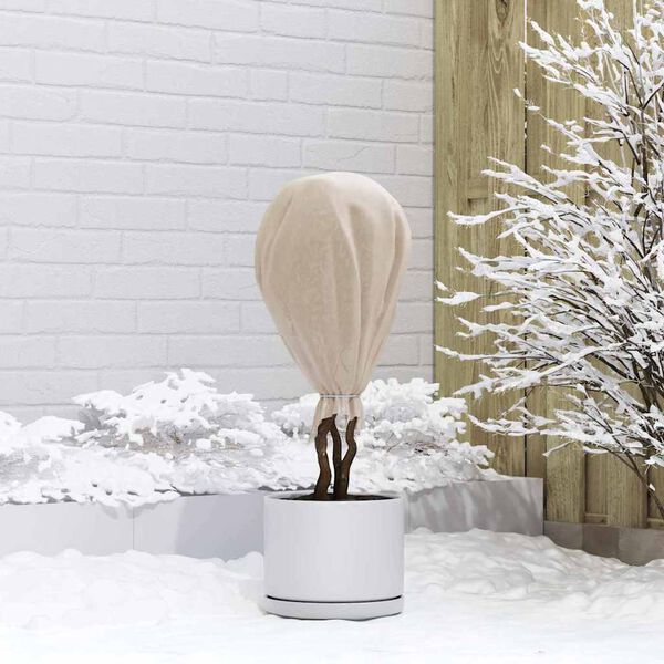 vidaXL Vorstbescherming Plantvlies Beige 50 x 1,6 m Niet-geweven Stof