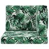 vidaXL Buiten bankkussen 3 pcs Bladpatroon Polyester