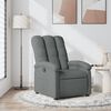 vidaXL Relaxfauteuil Donkergrijze Stof
