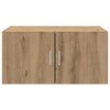 vidaXL Wandkast artisanaal eikenkleurig 80 x 42.5 x 40 cm Bewerkt hout