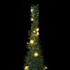 vidaXL Kunstkerstboom met verlichting pop-up 210 cm groen