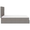 vidaXL Ottoman bed met matras en LED's 140x200cm stof taupe