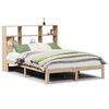 vidaXL Bed met boekenkast zonder matras massief grenenhout 150x200 cm