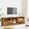 vidaXL Tv-meubel 150x33,5x45 cm bewerkt hout oud houtkleurig