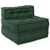 vidaXL Modulair bank 3 pcs Groen Stof