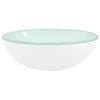 vidaXL Wasbak 35x12 cm gehard glas wit