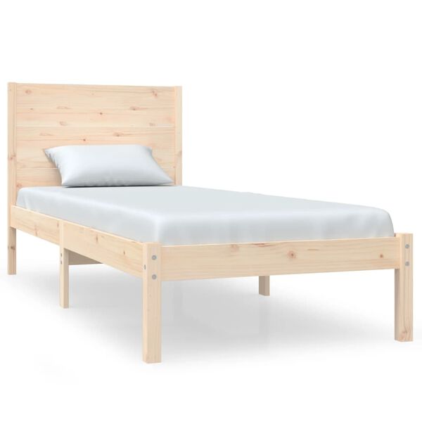 vidaXL Bedframe zonder matras massief grenenhout 90x200 cm