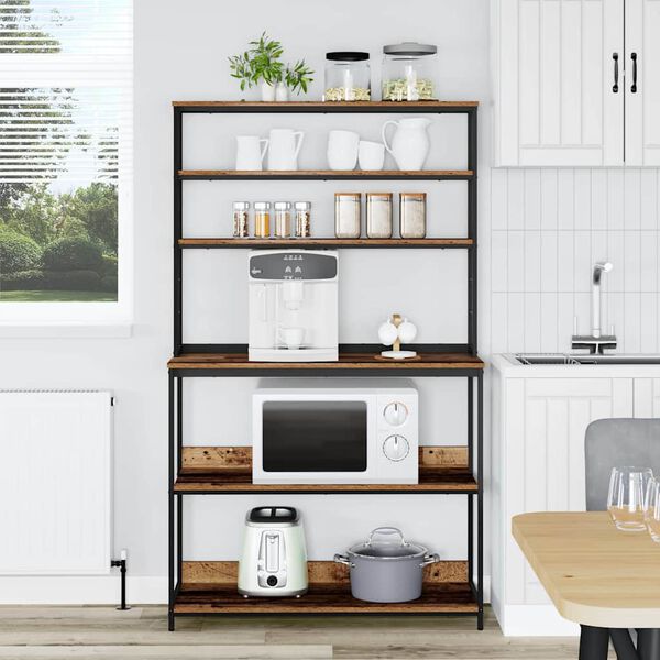 vidaXL Keukenplank Oud Hout 100 x 40 x 168 cm Bewerkt hout