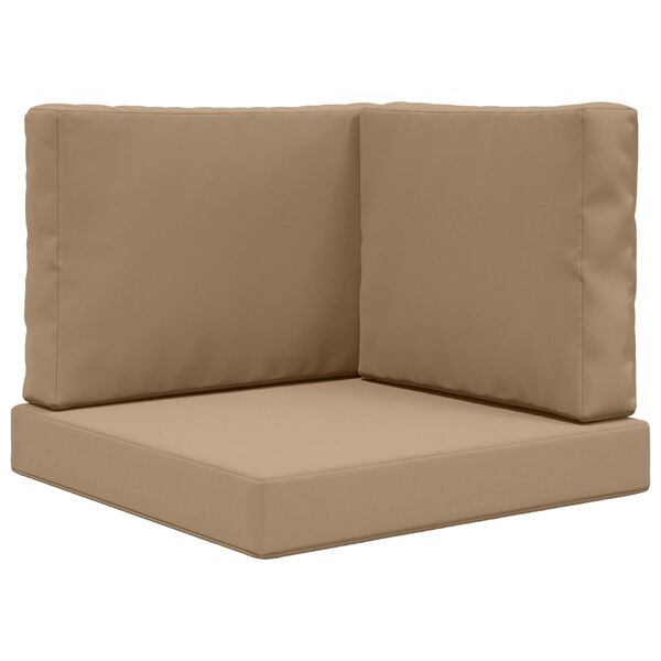 vidaXL Buiten bankkussen 3 pcs Taupe Polyester