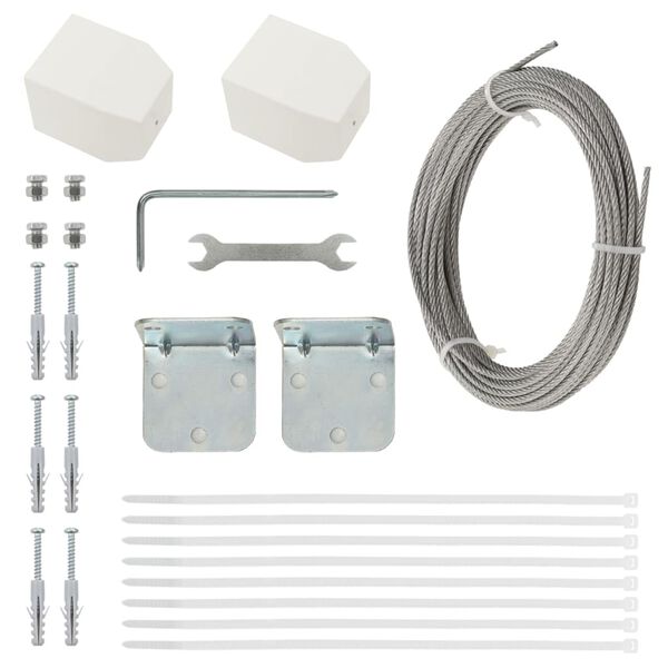 vidaXL Balkonscherm 80x240 cm oxford stof bruin