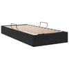 vidaXL Opslag bed met opslag Zwart 90 x 200 cm Fluweel