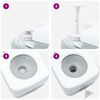 vidaXL Camping Toilet Grijs en Wit 41,5 x 36,5 x 30 cm Polyetheen