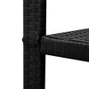 vidaXL 3-delige Bistroset poly rattan zwart