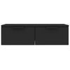 vidaXL Wandkast 68x30x20 cm bewerkt hout zwart