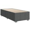 vidaXL Boxspring met matras stof donkergrijs 80x200 cm