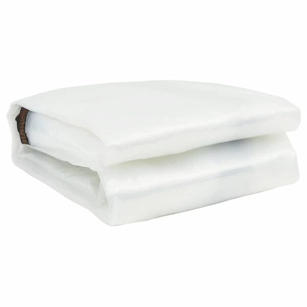 vidaXL Doorzichtig zeildoek met zeilringen 1x8 m polyethyleen