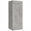 vidaXL Wandkast 35x34x90 cm bewerkt hout betongrijs