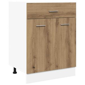 vidaXL Onderkast met lade Lyon 60x46x81,5 cm bewerkt hout artisanaal eiken