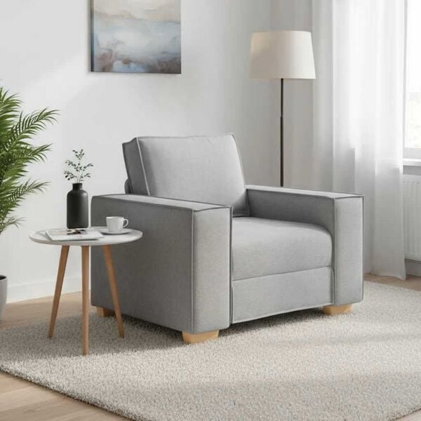 vidaXL Sofa Stoel Wolk Grijs 100x78x84 cm Stof
