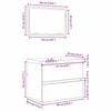 vidaXL Badkamermeubelset met lade 3 pcs Artisan Eiken Bewerkt hout