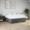 vidaXL Bedframe zonder matras stof donkergrijs 180x200 cm