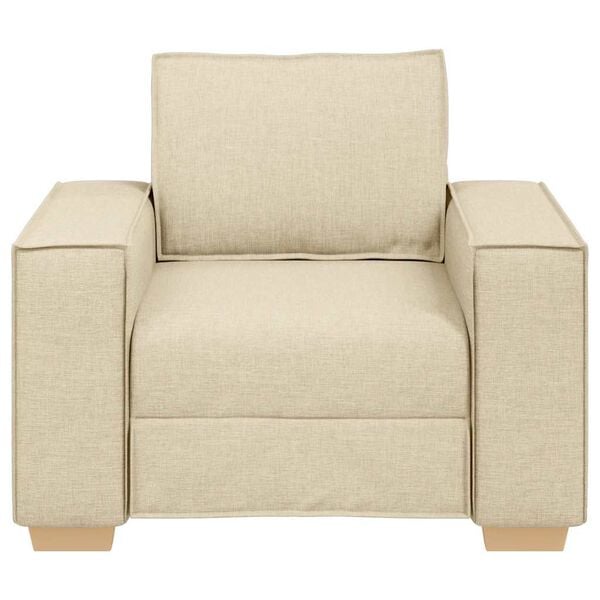 vidaXL Sofa Stoel Crème 60 cm Stof