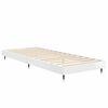 vidaXL Bedframe bewerkt hout hoogglans wit 75x190 cm