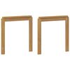 vidaXL Armleuningen Module 2 pcs Wit 59 x 6 x 61 cm Massief Acaciahout